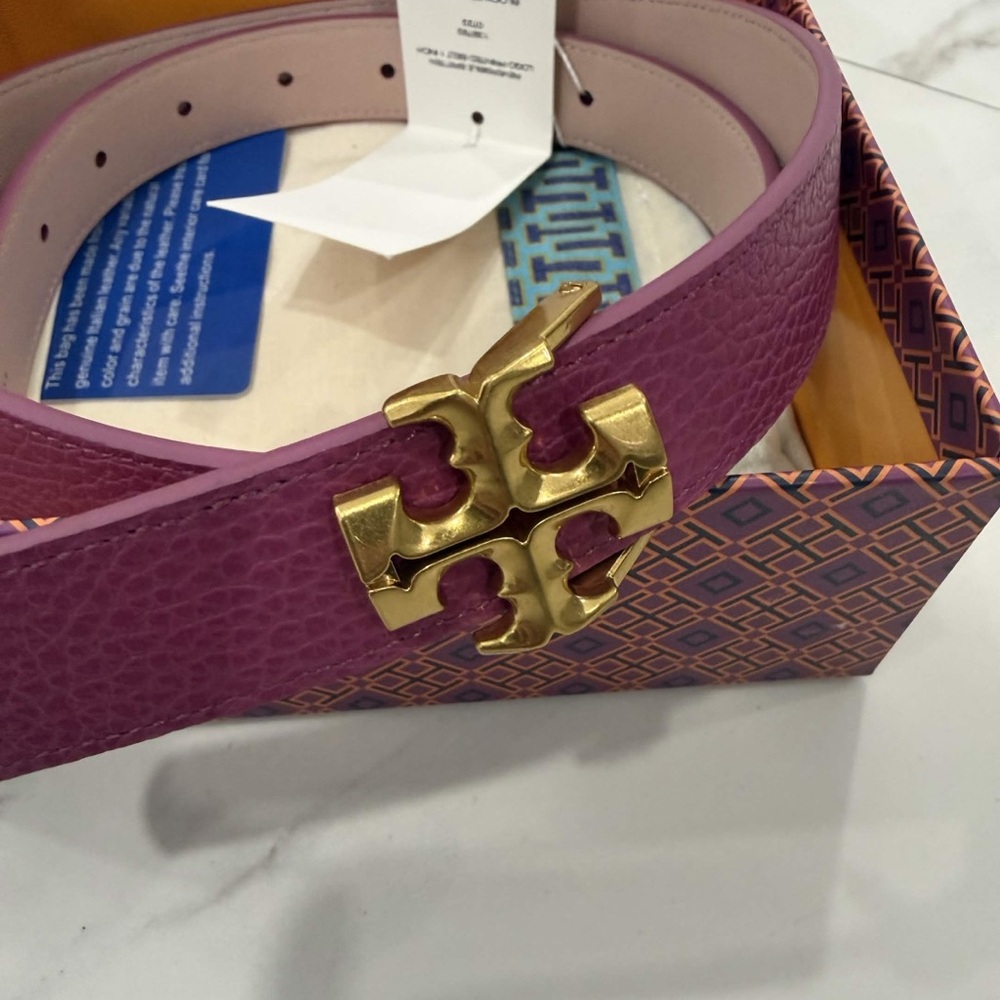 Tory Burch 1” Miller Reversible Belt Women’s Size Small - Picture 3 of 5